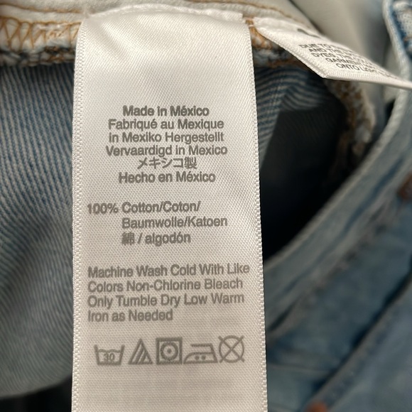 NWT PERFECT MEDIUM BLUE MADEWELL DENIM JEAN SHORTS! - Picture 5 of 7